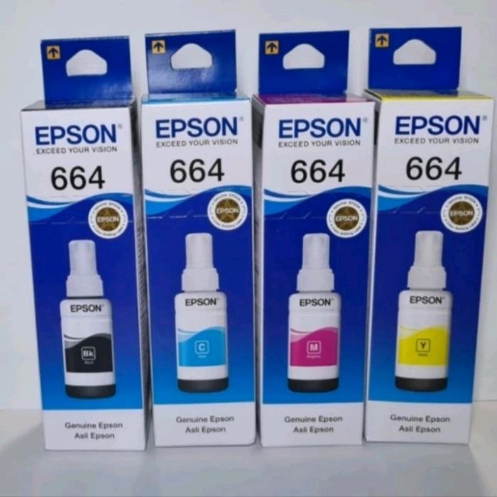 Gambar Epson Tinta Epson 664 Original Hitam, Cyan, Magenta, Kuning 70ml untuk Printer Epson Seri L L110 L120 L210 L220 L300 L310 L350 L355 L360 L365 L380 L385 L405 L485 L550 L555 L565 L655 - Cyan dari FORTUNA STATIONERY undefined 4 Tokopedia