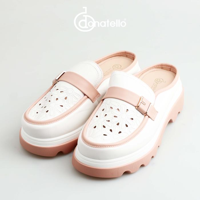 Donatello C5900D10 Mules Wanita PINK/WHITE, 36