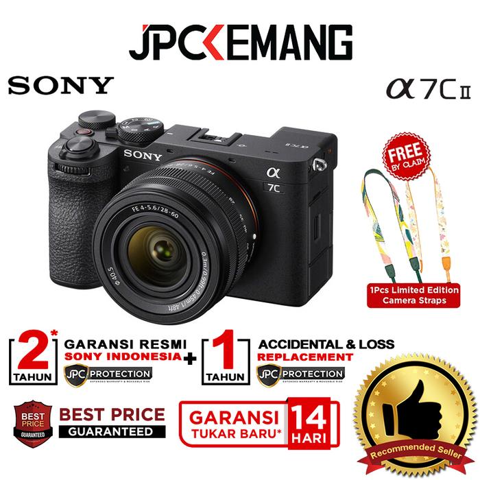 Gambar Sony A7C II kit 28-60mm Mirrorless Alpha A7CII 28-60 mm A7 C Mark 2 Battery Garansi Resmi - Black dari JPC Kemang undefined Tokopedia