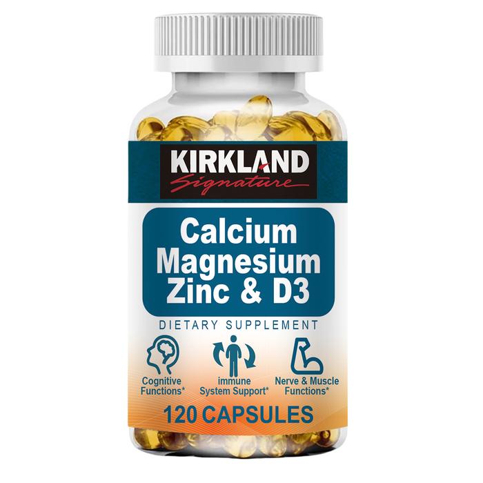 Gambar Kirkland Suplemen Kalsium Terbaik 120 Kapsul -Vitamin Tulang & Sendi- Formula Lengkap Tulang & Imun (Ca 1000Iu +Magnesium 400Iu + Zinc 25Mg+ D3 600Iu) Bantu Tidur Nyenyak & Lawan Osteoporosis Aman Semua Usia, Halal Untuk Lansia & Ibu Hamil - 120pcs dari hengstoree11 undefined Tokopedia