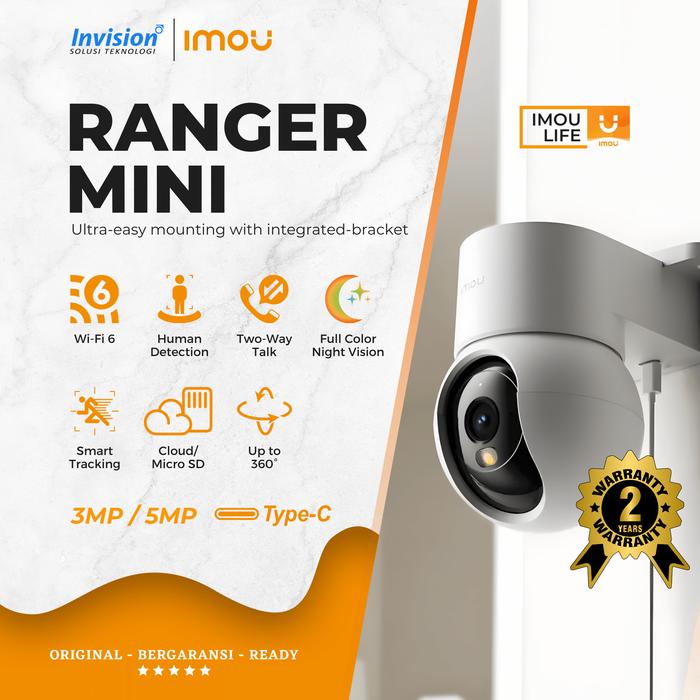 Gambar IMOU Ranger Mini 3MP dan Imou Ranger Mini 5MP Wireless Cam Integrated Bracket Indoor Camera Cctv Wifi Two Way Talk - RANGER MINI 3MP, Only dari Invisionsolusiteknologi undefined Tokopedia