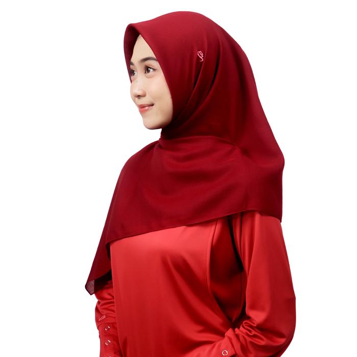 Gambar Rabbani - Kerudung Segi Empat New Arabia AN2 Muslim Square - 731 Merah Maroon dari Rabbani ID_NEW undefined Tokopedia
