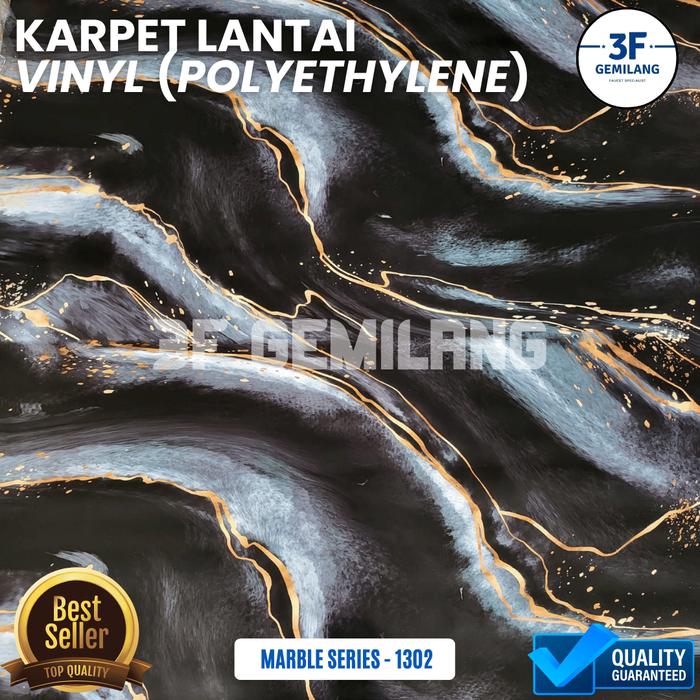 Gambar 3F GMG - VINYL Karpet Lantai POLYETHYLENE Lebar 1,2meter Gulungan - Wallpaper Dekorasi Lantai - Perlak Taplak Meja Waterproof - Aneka Motif Kayu, Batu, Marmer, Granit, Catur,dll Premium High Quality METERAN - 1302 dari 3F GEMILANG undefined Tokopedia
