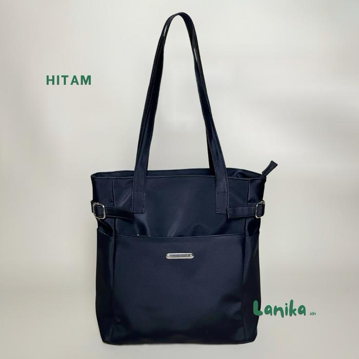 Gambar lanika.idn Alba tote bag small tas jinjing 11 inch tas wanita tas kuliah tas kerja warna hitam coklat mocca pink salem ivory cream olive hijau - Hitam dari lanika.idn undefined Tokopedia