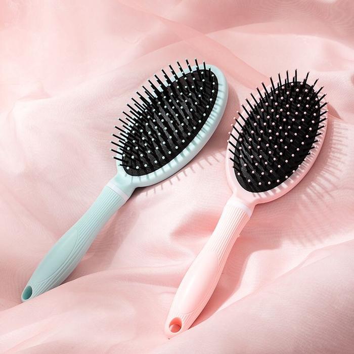 Gambar Sisir Rambut Oval Bulat Curly Blow Anti Kusut Static Hair Brush Comb - Sisir Oval Comb dari SS Brothers undefined Tokopedia