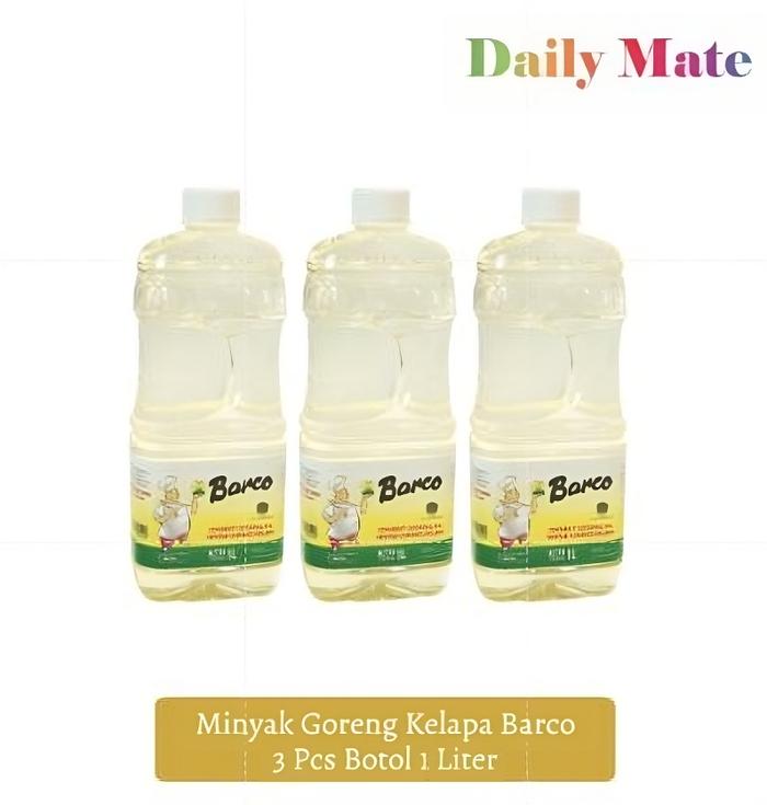 Gambar Paket Hemat!! Minyak kelapa Barco Botol 1 liter - 3 pcs dari Daily Mate undefined Tokopedia