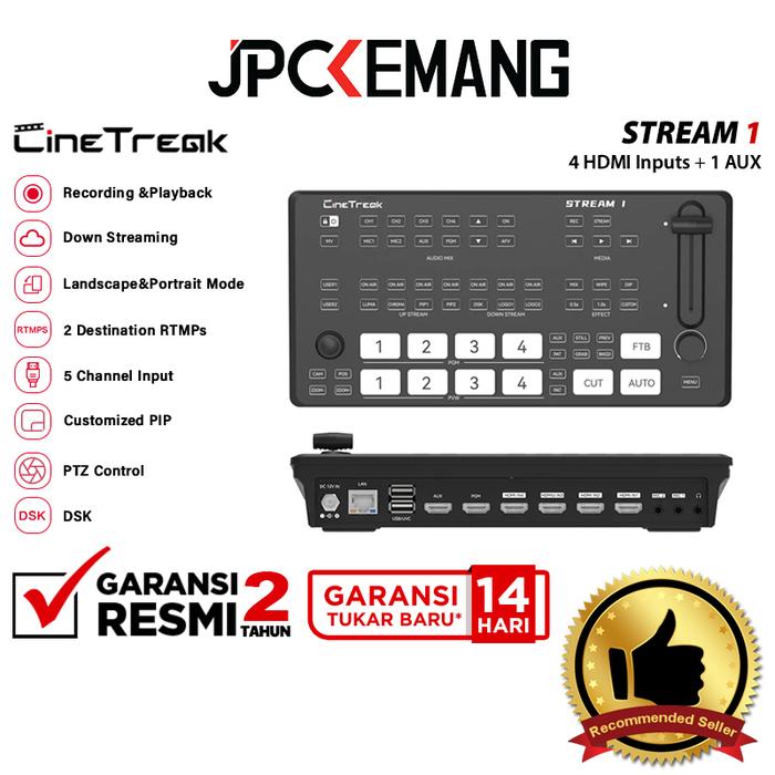 Gambar CineTreak Stream 1 / Stream 1S 5-Channel Multi Camera Video Mixer Live Streaming Switcher Stream 1 S Garansi Resmi - Stream 1 dari JPC Kemang undefined Tokopedia