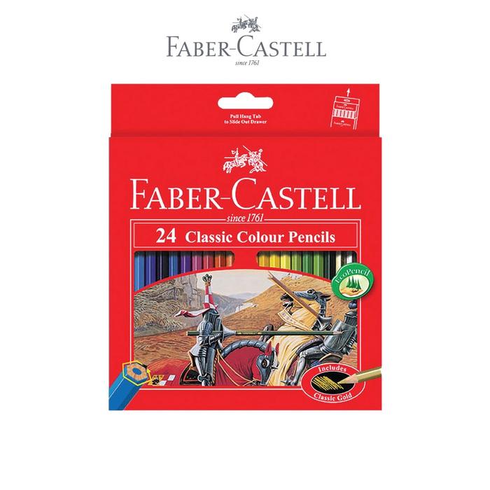 Gambar Faber-Castell Pensil Warna Color Pencils Classic Color - 24 dari Faber Castell Indonesia undefined Tokopedia