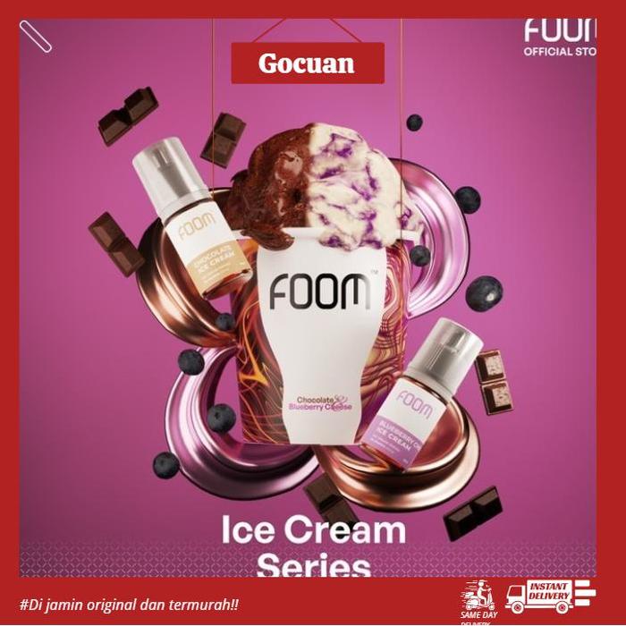 Gambar NEW FOOM ICE CREAM SERIES 30ML FOOM ICE CREAM SERIES AUTHENTIC - CHOCOLATE dari gocuan88 undefined Tokopedia