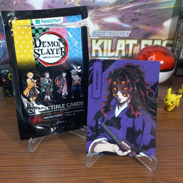 Gambar Family Mart kartu Demon Slayer x Family Mart Kimetsu no Yaiba Collectible Card Exclusive - Kokushibo dari Warung Gajen undefined Tokopedia