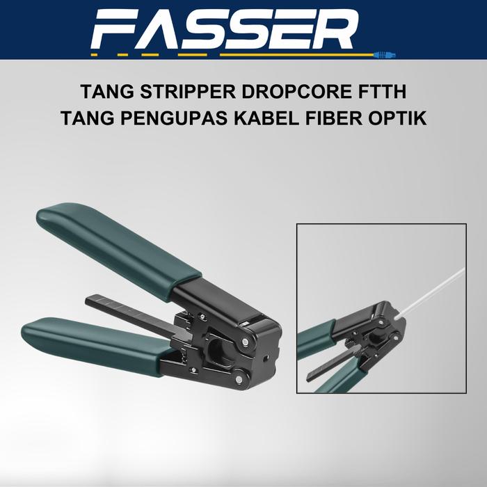 Gambar Fasser Tang Stripper 3 Holes Fiber Optic - Tang Pengupas Dropcore Fiber Optik FTTH FO - striperdropcore dari Fiber Networks undefined Tokopedia