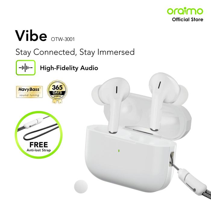 Gambar SEFRICOTECNO x oraimo Vibe OTW-3001 Earphone V5.3 Bluetooth Stereo Nirkabel Sesungguhnya Anc Enc Desain Slider Bass Havy Hitam Earphone TWS Bluetooth Gaming Full Bass Murah Noise Cancelling Mic TRUE Wireless Design Black asdf - White dari oraimo AudioLab undefined Tokopedia