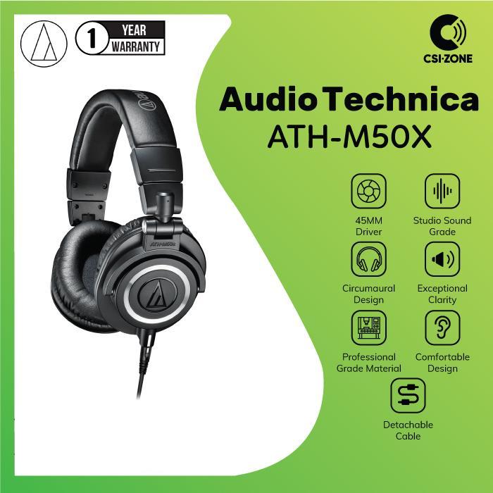 Gambar Audio Technica ATH-M50X Professional Monitor Headphone - Hitam dari CSI-ZONE undefined Tokopedia
