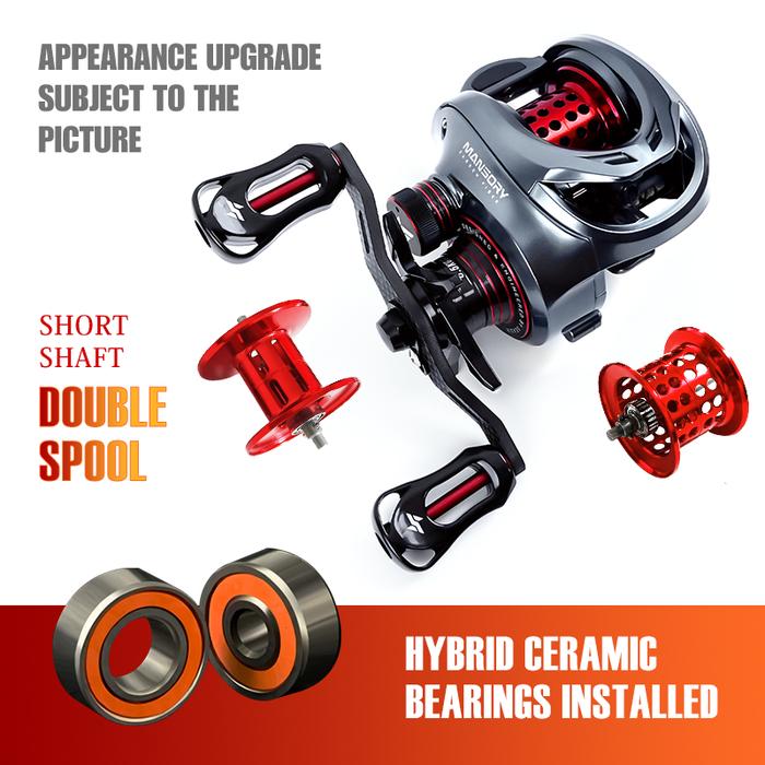 Gambar SEASIRORIGIN MANSORY Reel Pancing Baitcasting Kiri/Kanan 2 Kumparan Gagang Serat Karbon 8.5kg Tarikan Maksimal Penutup Keramik Hibrid 11+1 Bantalan Bola Rasio Gigi 7.3:1 Reel Umpan Pancing 146g Ultraringan Kompatibel Joran BC RyobiSeasir - Kiri dari SeasirToko Kab. Tangerang Tokopedia