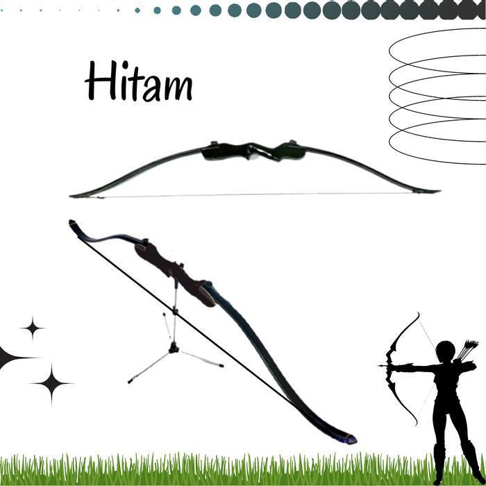 Gambar Fullset Busur Panah Panahan Anak Pemula Bonus Tas - Hitam dari Busur Panah Jago undefined Tokopedia