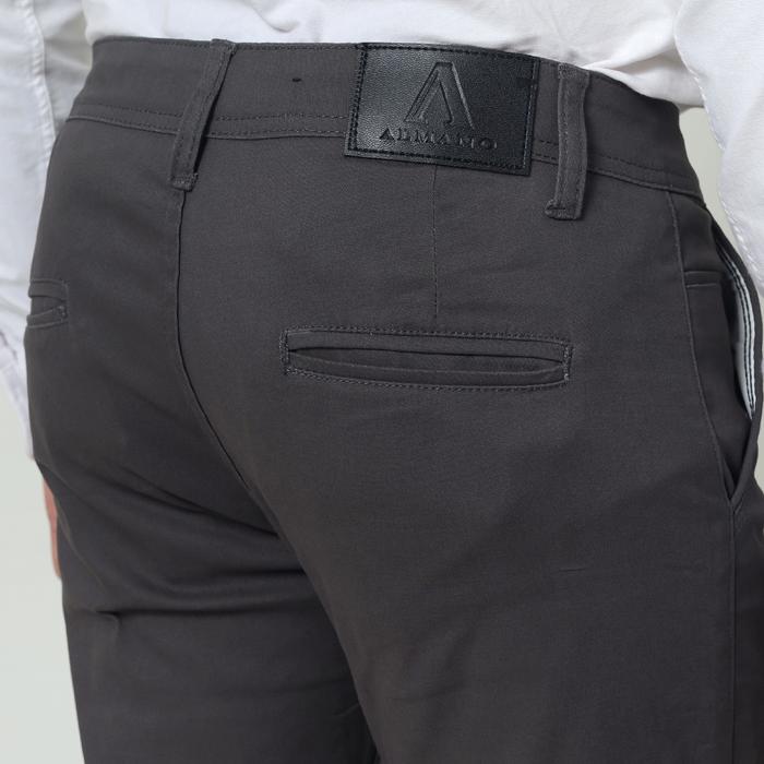 Gambar ALMANO Essential Chino Pants Stretch Army Green / Celana Panjang Chinos Pria Slim Fit Hijau Army - Abu, 28 dari Almano undefined Tokopedia