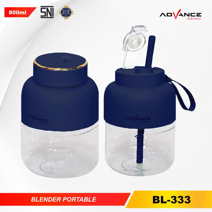 Gambar 【NEW】Advance BL-333  Blender Portable 2 in 1 / 1.500 mAh Bisa dibawa kemana saja dan kapan saja Garansi Resmi 1 Tahun - Blue dari AdvanceIndonesia undefined Tokopedia