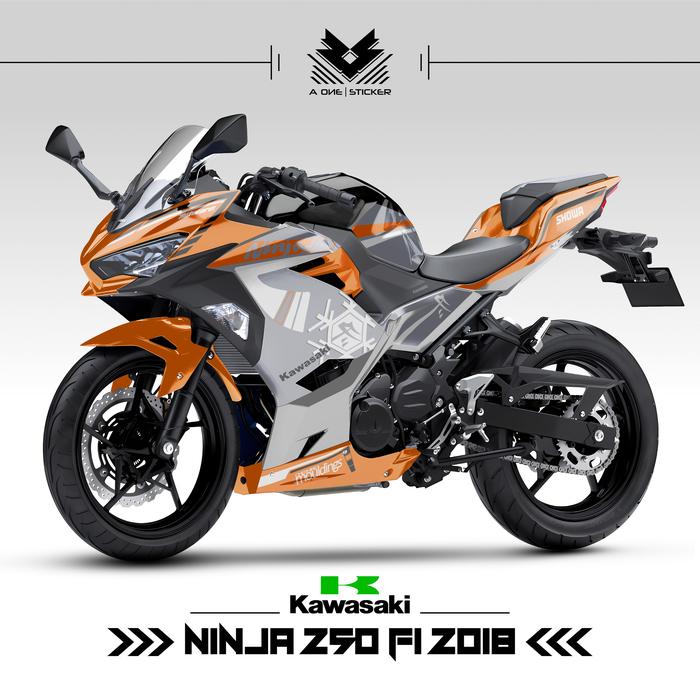 Gambar Striping Semifull Ninja 250 Fi 2018 Motif 10 / Stiker / Sticker / Stock Decals / Semifull / Decal / Stiker Motor / Grafis / 2018 / Kawasaki / Ninja / Ninja Fi / Motorcycle / Modifikasi / shakilastiker - orange dari Shakilastiker_NEW undefined Tokopedia