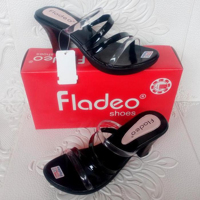 Gambar sandal high heels 7 cm wanita dewasa / sandal jelly wanita / sandal wanita terbaru Hitam - Hitam , 37 dari Primadona Sandal undefined Tokopedia