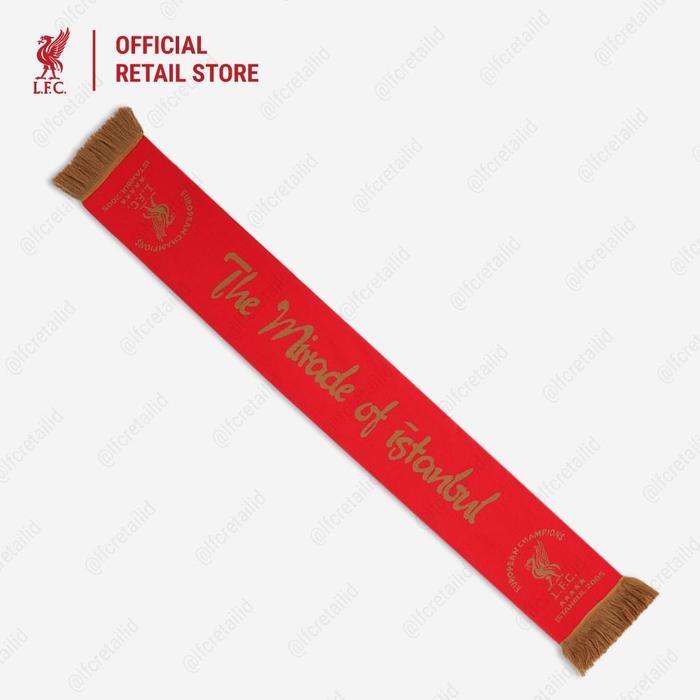 Gambar [ISTANBUL COLLECTION] Liverpool FC 05 Montage Scarf  Red - Official LFC Accessories Syal - OS dari Liverpool FC Retail Indonesia undefined Tokopedia