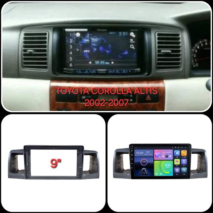 Jual Frame Head Unit Double Din Android Toyota Corolla Altis 9” Inch ...