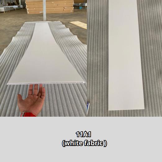 Gambar WALLBOARD PREMIUM!! NEW WALLBOARD PVC Panel 290 cm x 40 cm  Dekorasi Dinding Multifungsi Anti Rayap - White Fabric dari The Decoration Interior undefined Tokopedia