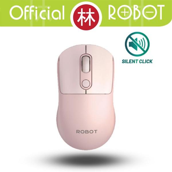Gambar Robot M207 Wireless Mouse 2.4 GHz Optical 1600 DPI Silent Akurat Gaming PC Laptop New M206 - Merah Muda dari Liem Group undefined Tokopedia