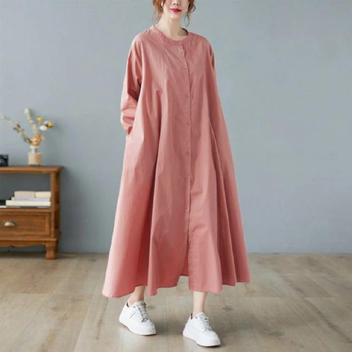 chinese dress ladies The Linen A-Line Midi Dress main image 0