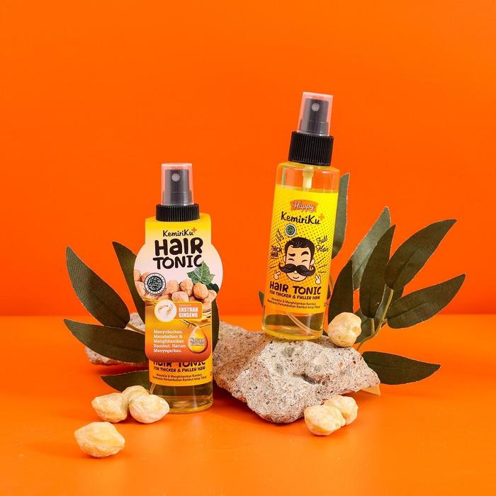 Gambar Happy Hair Tonic Kemiriku & Aloevera 125ml - 1 Dus, Shampoo & Conditioner, Perawatan Rambut, Extract Kemiri, Anti Rontok, Halal MUI, 6 Lusin - Happy Hair Tonic Kemiriku  dari Lovana Story undefined Tokopedia