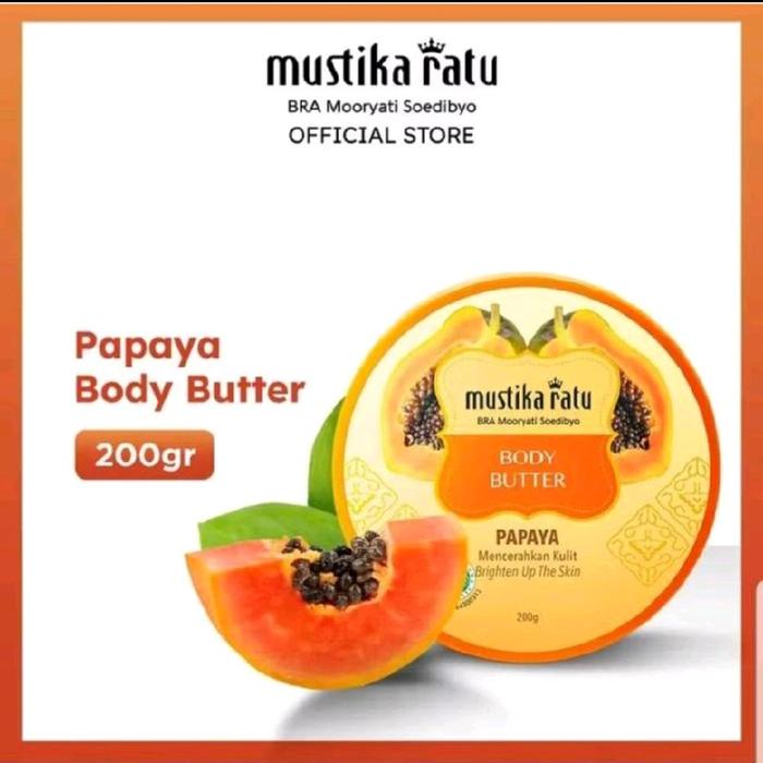 Gambar MUSTIKA RATU PEPAYA BODY SCRUB & BUTTER 200 GR Perawatan Lulur Tubuh Melembutkan - butter pepaya dari Adarabeautycenter undefined Tokopedia