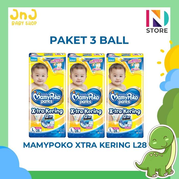Gambar [Exclusive Bakulan Berkah] PAKET 3 BALL & 1 KARTON Mamypoko XtraKering, Baby Happy, FITTI, Skincomfort, Slim, Royalsoft, Sweety, Makuku, Berries - MPP L28 3 BALL dari jnjbabyshop_NEW undefined Tokopedia