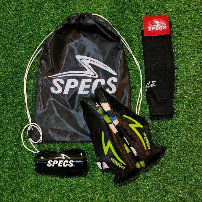 Gambar Paket Komplit Sepatu Futsal Specs Spyder Pkt4 - pkt4 spyder full hitam, 39 dari sepatubolafutsal.id undefined Tokopedia