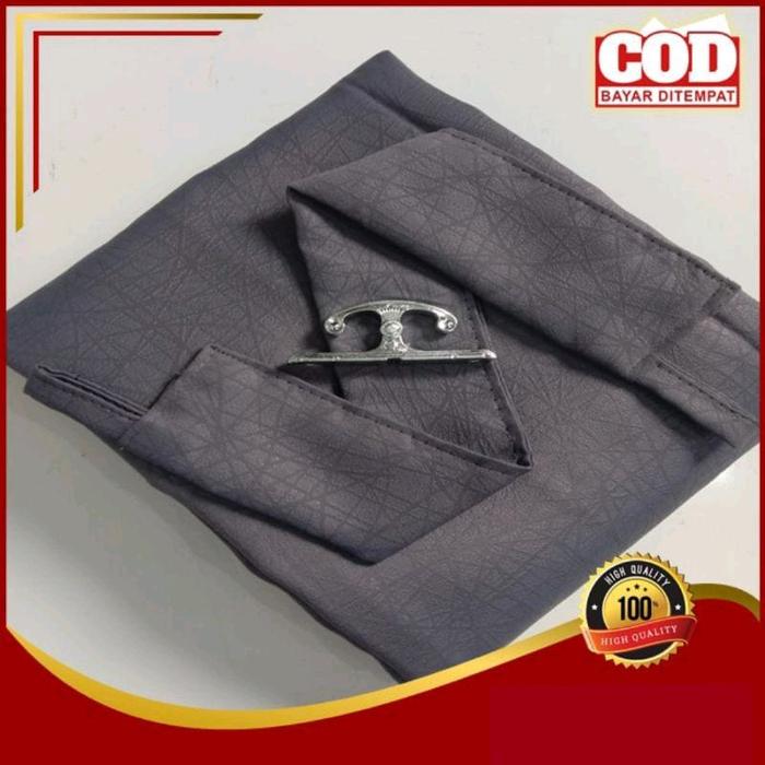 Gambar Gorden Import Black out Mewah Dan Tebal Panjang 230 250 270cm 12Gelombang Gorden Besar Lebar 2Meter Hordeng Penyekat Ruangan Gorden Pintu Ruang Tamu Gorden Import Premium Gorden Tebal Premium Mewah Elegan Abu Kain Gorden Import Hitam Jendela Tali Vitrase - Abu, 12 gelombangxT230cm dari Gorden jendela mewah undefined Tokopedia