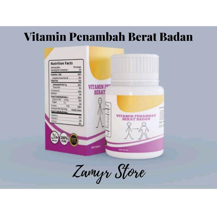 Gambar Vitamin Penggemuk / Penambah Berat Badan / Nafsu Makan / Obat Gemuk / Suplemen Gemuk / Vitamin Halal ( Isi 60 Butir ) - varian dari toko primadonaa undefined Tokopedia
