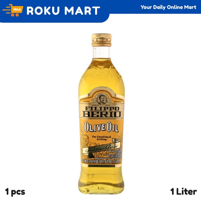 Gambar Filippo Berio Extra Light Olive Oil 1 Liter / Minyak Zaitun Filipo Berio Olive Oil 1 L - Olive Oil (Pure) 1 L dari Roku Mart undefined Tokopedia