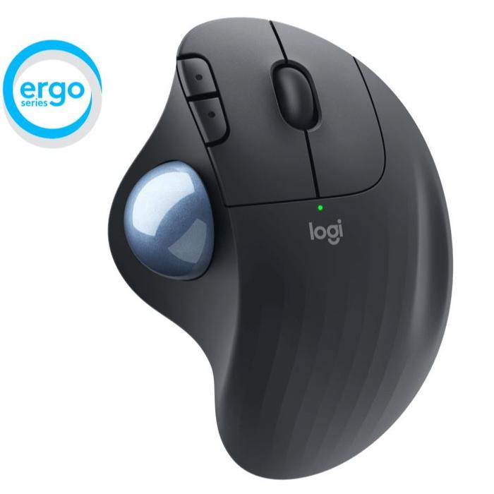 Gambar Logitech M575s M575 Ergo 2.4G Wireless Bluetooth Gaming Mouse Optical Trackball Ergonomic - M575s Black dari theawesomeboy undefined Tokopedia