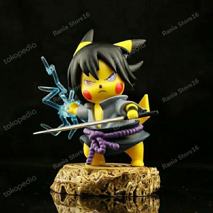 Gambar Action Figure Pokemon Pikachu Cosplay Sasuke Rasengan- Mainan Koleksi dari Niari Shop undefined Tokopedia