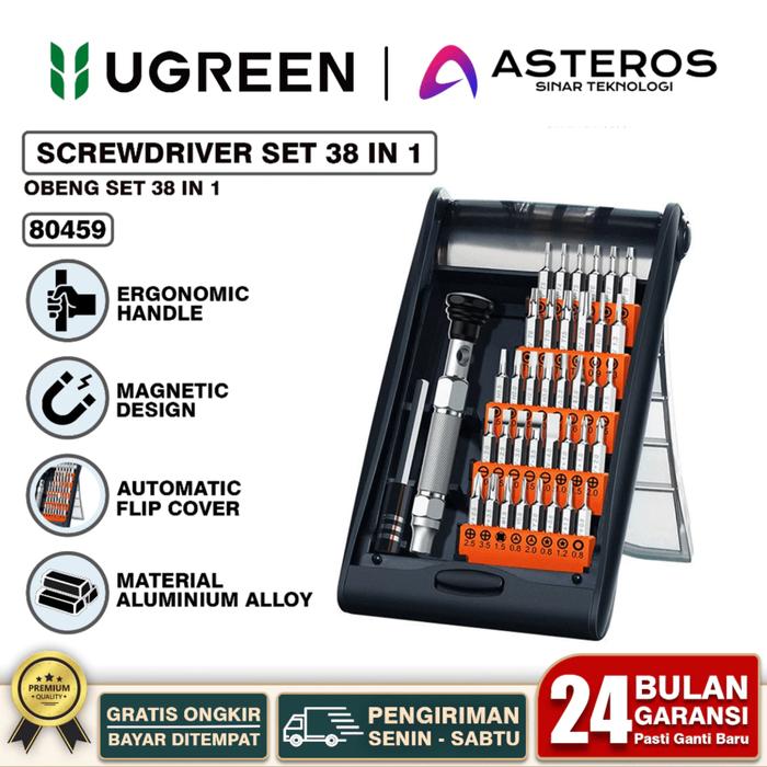 Gambar UGREEN Set Obeng Service 38 in 1 Magnetic Obeng Repair Tools Multifungsi dari ASTEROS OFFICIAL undefined Tokopedia