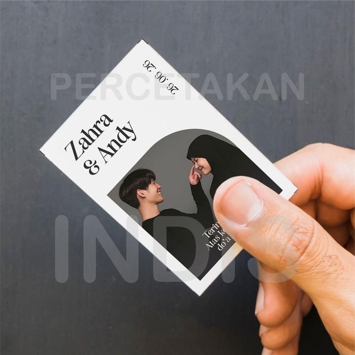 Gambar Kartu souvenir isi 100 untuk Ucapan Terima Kasih Pernikahan, kartu hampers pake foto, wedding card edisi 10 - 166, Ap260, 4cmx6cm dari Indis_NEW undefined Tokopedia