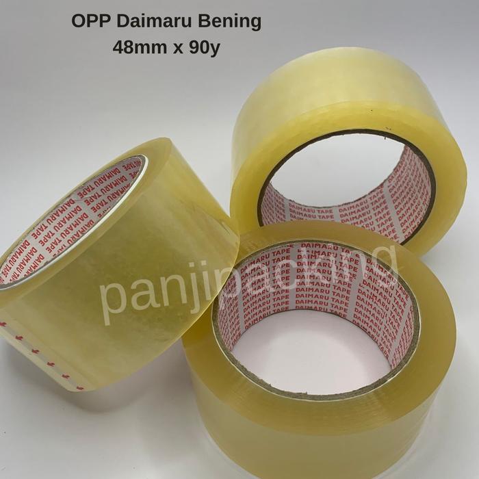 Gambar Lakban Daimaru tebal OPP tape super ready Bening / coklat - Bening - Bening dari Panji Packing Official undefined Tokopedia
