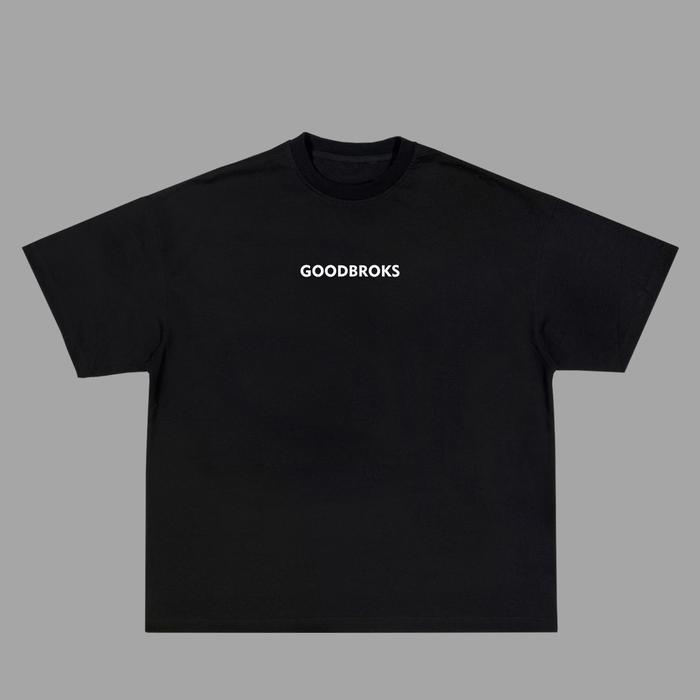 Gambar BROKS. T-SHIRT KAOS code BROKS BASIC, BLACK COTTON COMBED 24s - HITAM SABLON PUTIH, M dari broksproject undefined Tokopedia