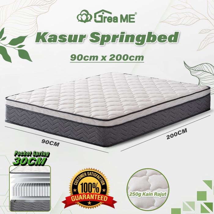 Gambar Greame Mattress 30cm / Kasur Pocket Spring Bed / Cooling Matras /Garansi 10 Tahun-Free Bantal-03 - 90 x 200 x 30 cm dari GreameHome. undefined Tokopedia