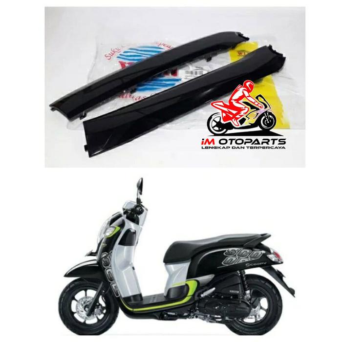 Gambar Kualitas Orisinil Cover Kolong Samping Under Set Sambungan Dek Bawah Scoopy Esp 2017 2018 2019 2020 Warna Hitam Putih Merah Cream Merek Win - HITAM dari im otoparts undefined Tokopedia