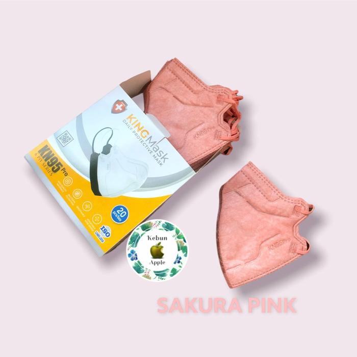 Gambar Masker KN95 KINGMASK 6PLY PRO isi 20 PCS - SAKURA PINK dari Warung Viral_NEW undefined Tokopedia