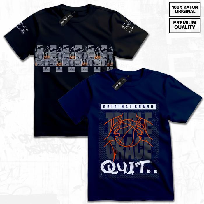Gambar Paket Isi 2 Pcs Baju Anak Laki-Laki Perempuan Usia 3-16 Tahun Bahan Cotton Combed 24s 30s Premium Fashion Kaos Distro Keren Kids Style cowok menyala atasan Unisex Katun unsisex kata - TGB 04-TGB05, M 3-4 Tahun dari ANAMI SHOP.4 undefined Tokopedia