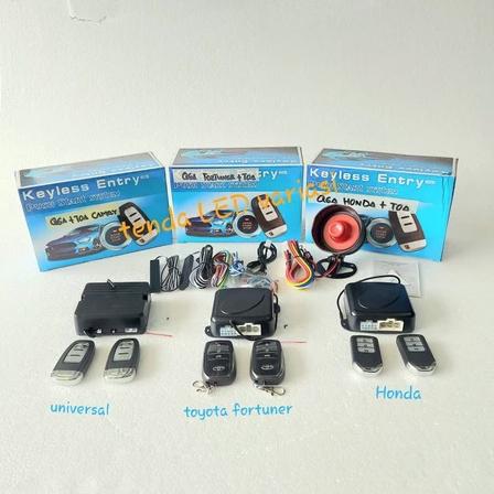 Gambar Keyless Entry Push start system /alarm star stop engine mobil/ engine start keyless entry remote mobil fortuner, honda ,universal - Toyota dari Tenda Variasi Otomotif undefined Tokopedia