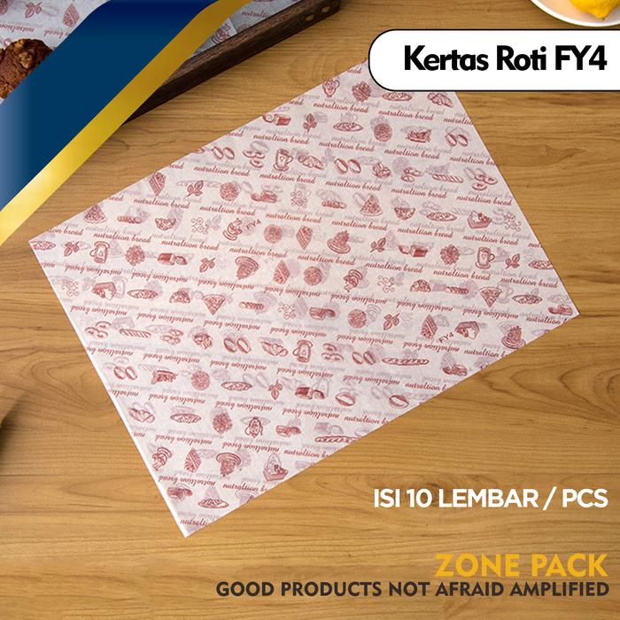 Promo [ 10 LEMBAR ] Kertas Roti Motif 28 x 38 CM | Alas Roti Sandwich ...