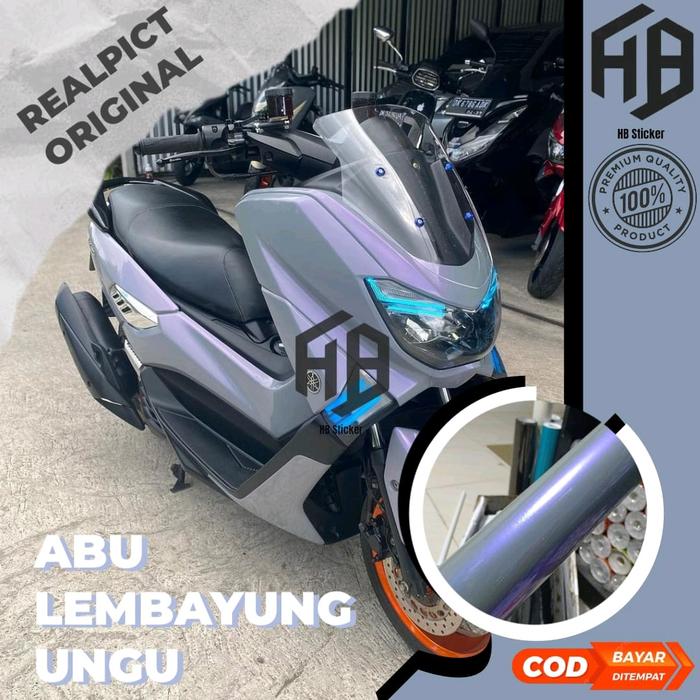 Gambar Skotlet Warna ABU LEMBAYUNG UNGU untuk Motor dan Mobil Kualitas Premium dari HBSticker undefined Tokopedia