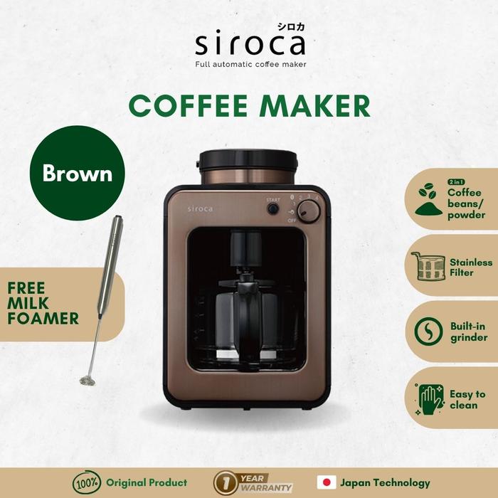 Gambar Siroca fully automatic coffee maker - Brown dari Siroca Indonesia undefined Tokopedia
