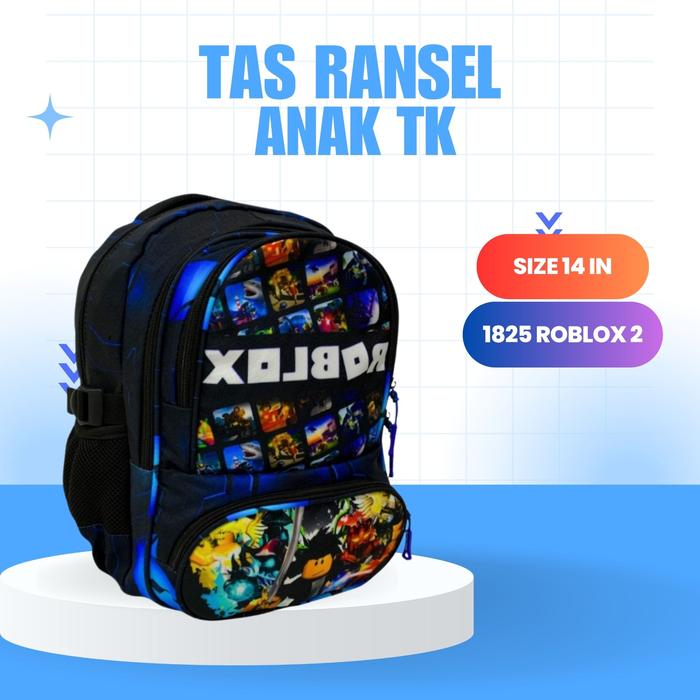 Gambar TAS RANSEL SEKOLAH ANAK TK/PAUD GAMBAR MOTIF ROBLOX GAME - 1825 ROBLOX 2 dari TokoKaosKita_NEW undefined Tokopedia